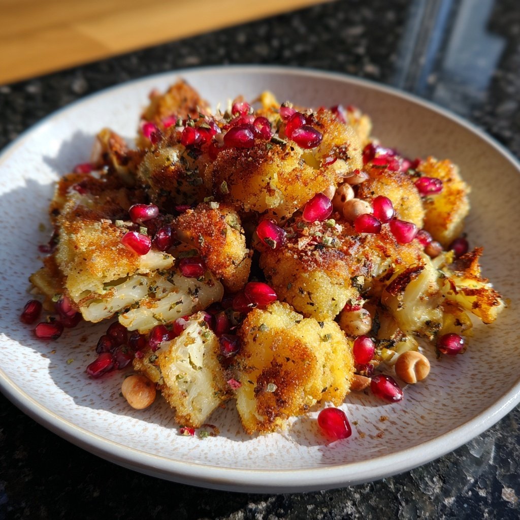 Rosenkohl mit Granatapfel Haselnüsse