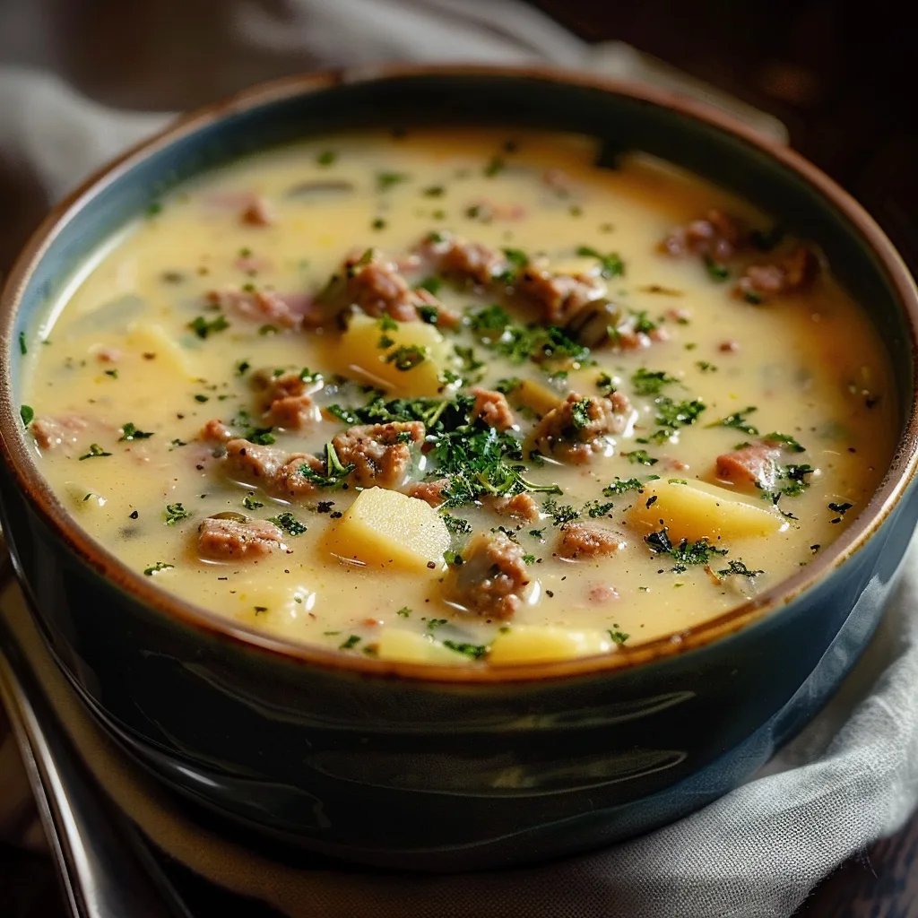 Zuppa Toscana - Cremige Wurst-Kartoffel-Suppe in 40 Min!