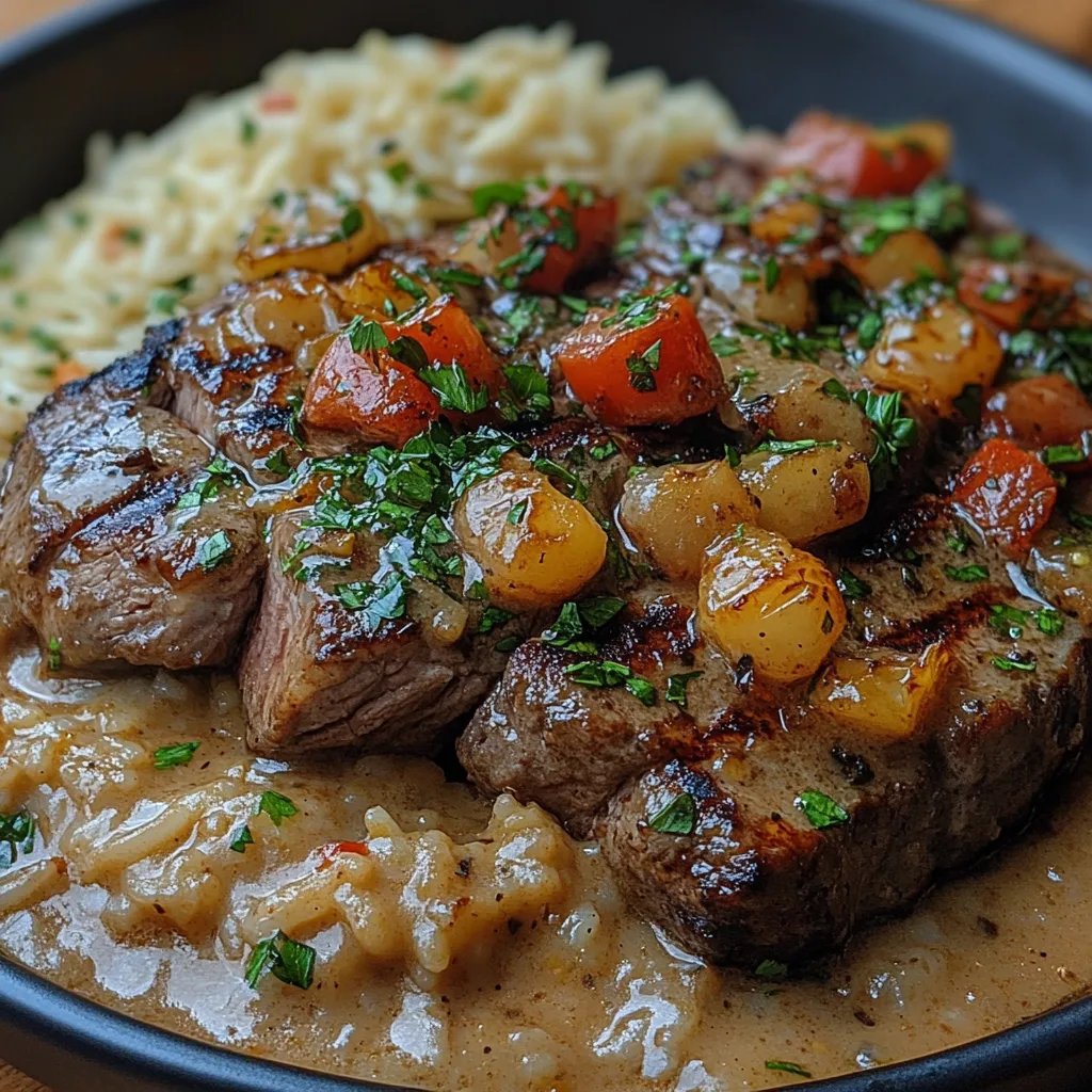 Steak mit Käse-Reis: Ein Unglaublich Ultimatives Rezept für 4 Personen