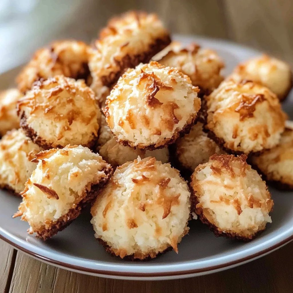 Einfach vegane Kokosmakronen