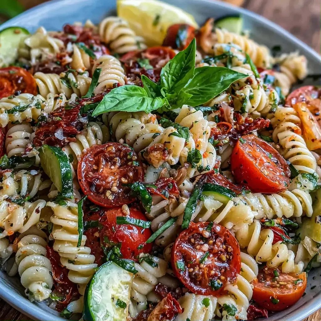 Sommer Nudelsalat mediterran