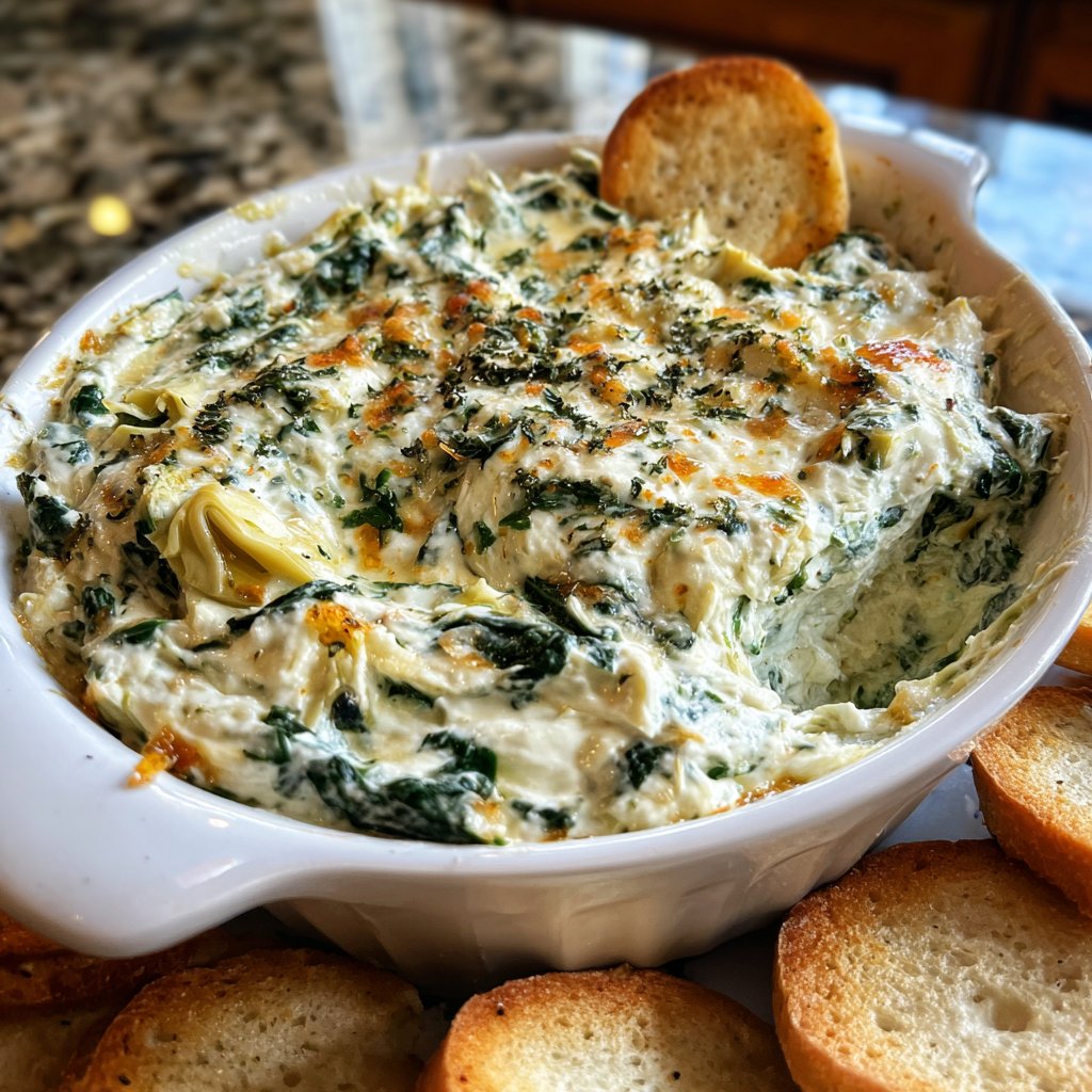 Spinat Artischocken Dip