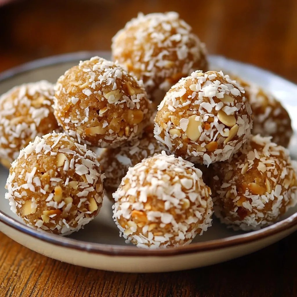 Süsse Mandel Kokos Kugeln