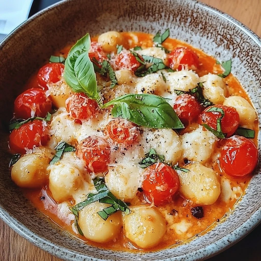Gnocchi mit Tomaten und Mozzarella