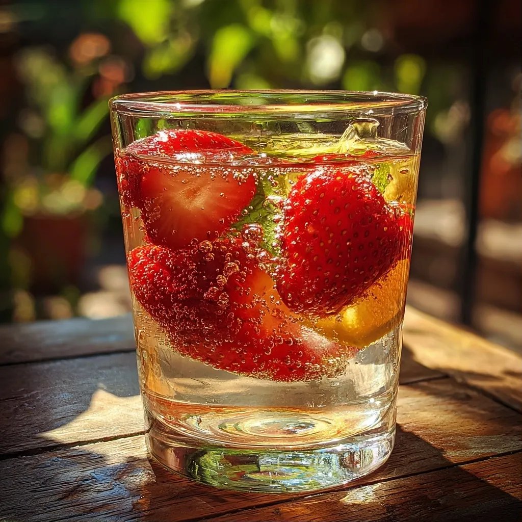 Erdbeere Zitronenwasser