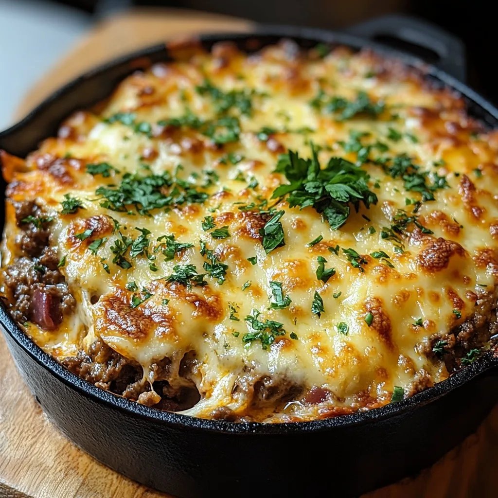 <p>Carnivore Cheeseburger-Auflauf aus der Pfanne: Ein Unglaublich Ultimatives Rezept mit 5 Zutaten</p>