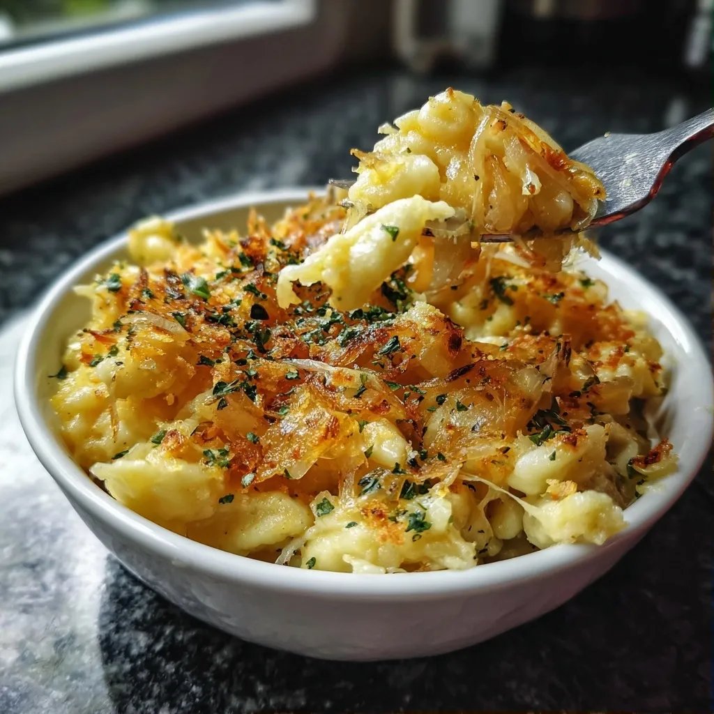 Kürbis Käsespätzle Herbst