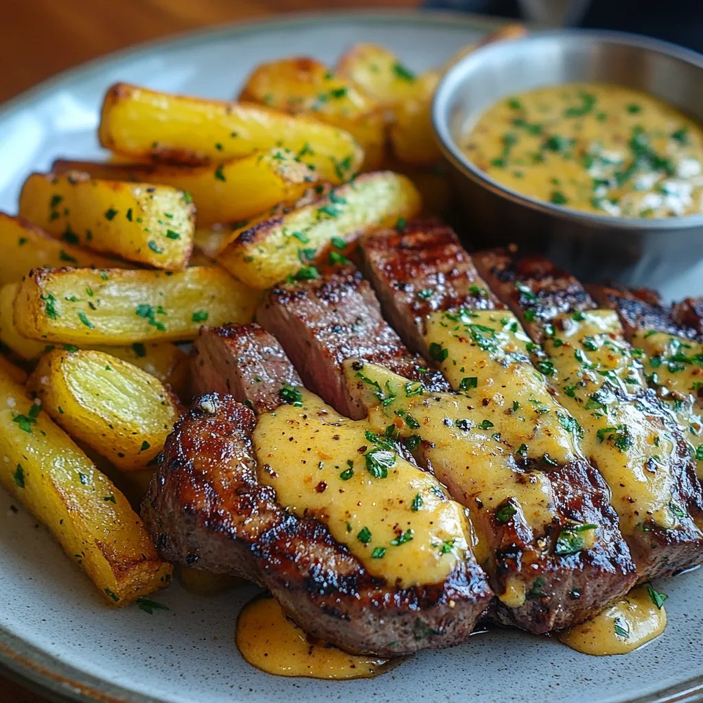 Steak Frites mit Sauce Béarnaise: Ein Unglaubliches Ultimatives Rezept für 4 Personen