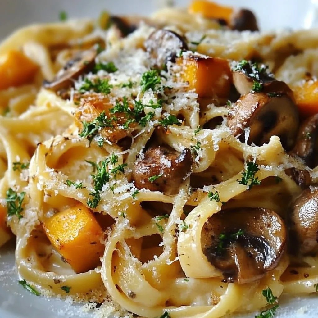 Cremige Kürbis-Pilz-Pasta: Ein Unglaubliches Ultimatives Rezept für 4 Personen