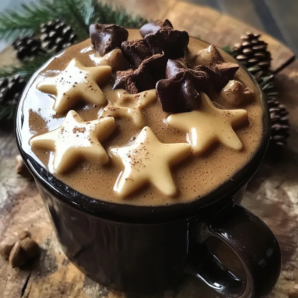 Weihnachtliche Mokkasterne