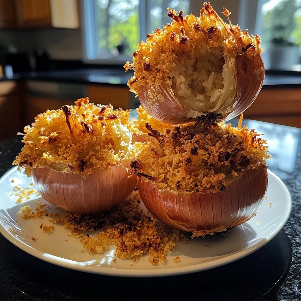 Knusprig gefüllte rote Zwiebeln: Ein Genuss für jeden Anlass!