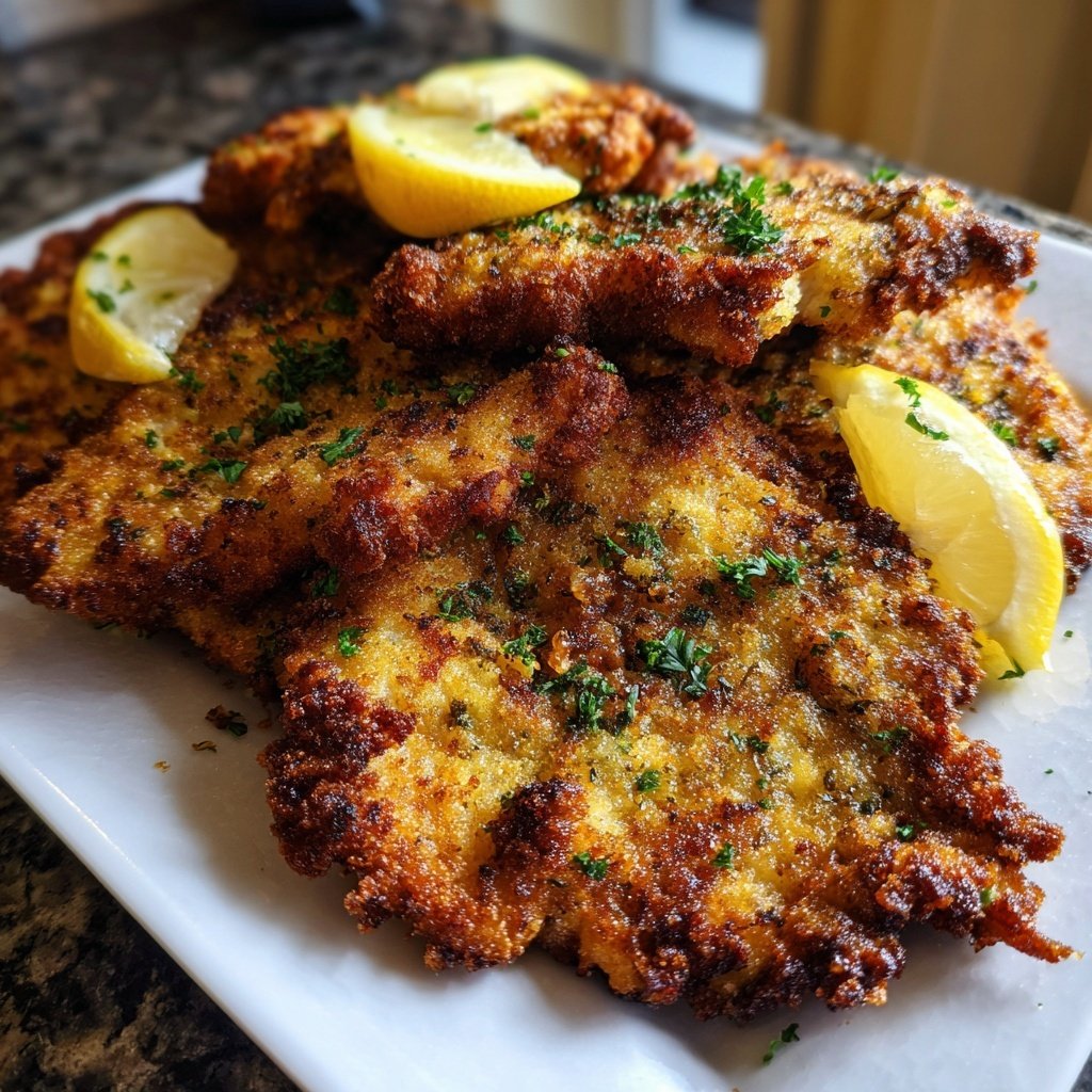 Krosse Hähnchen-Schnitzel