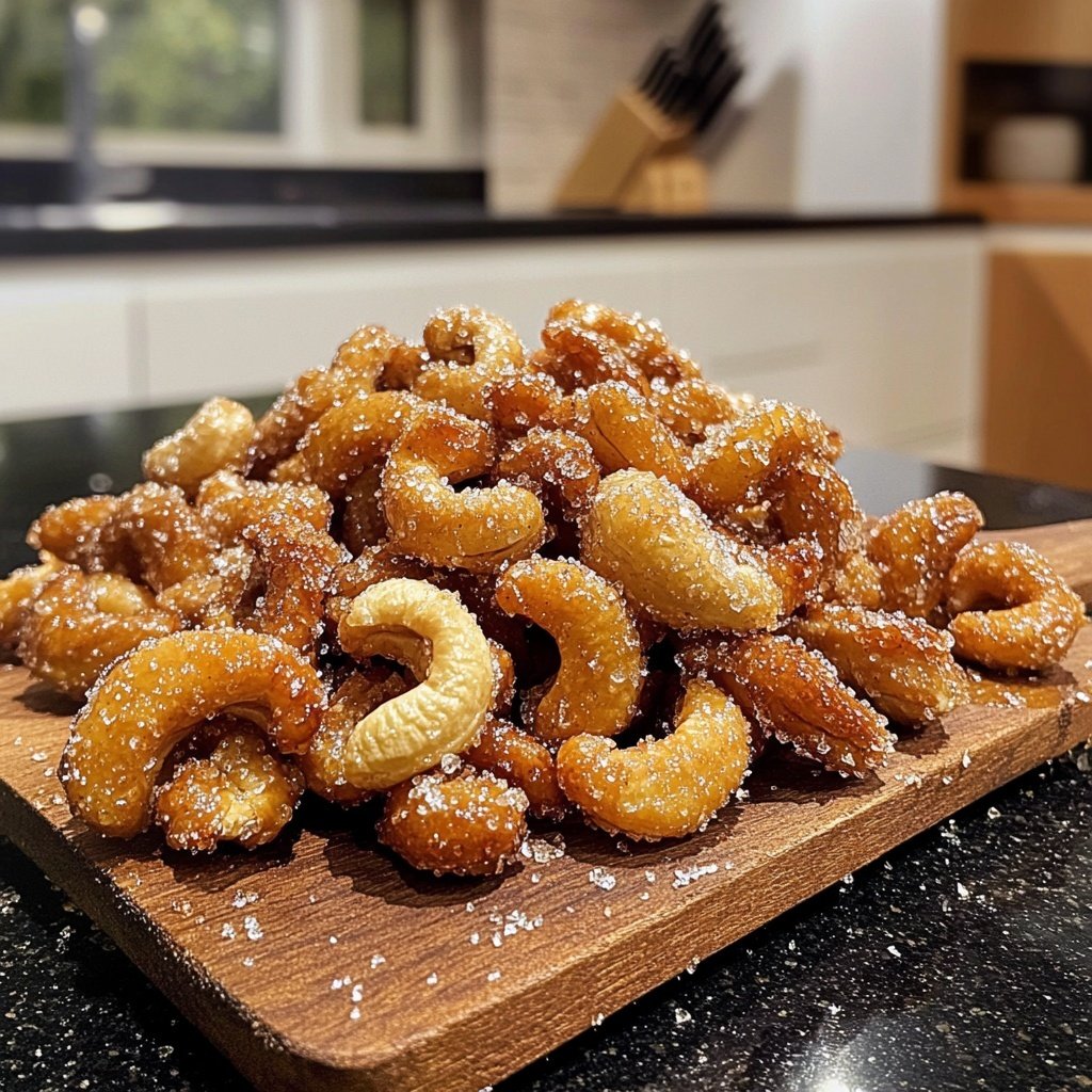 Gebrannte Cashews einfach selber machen