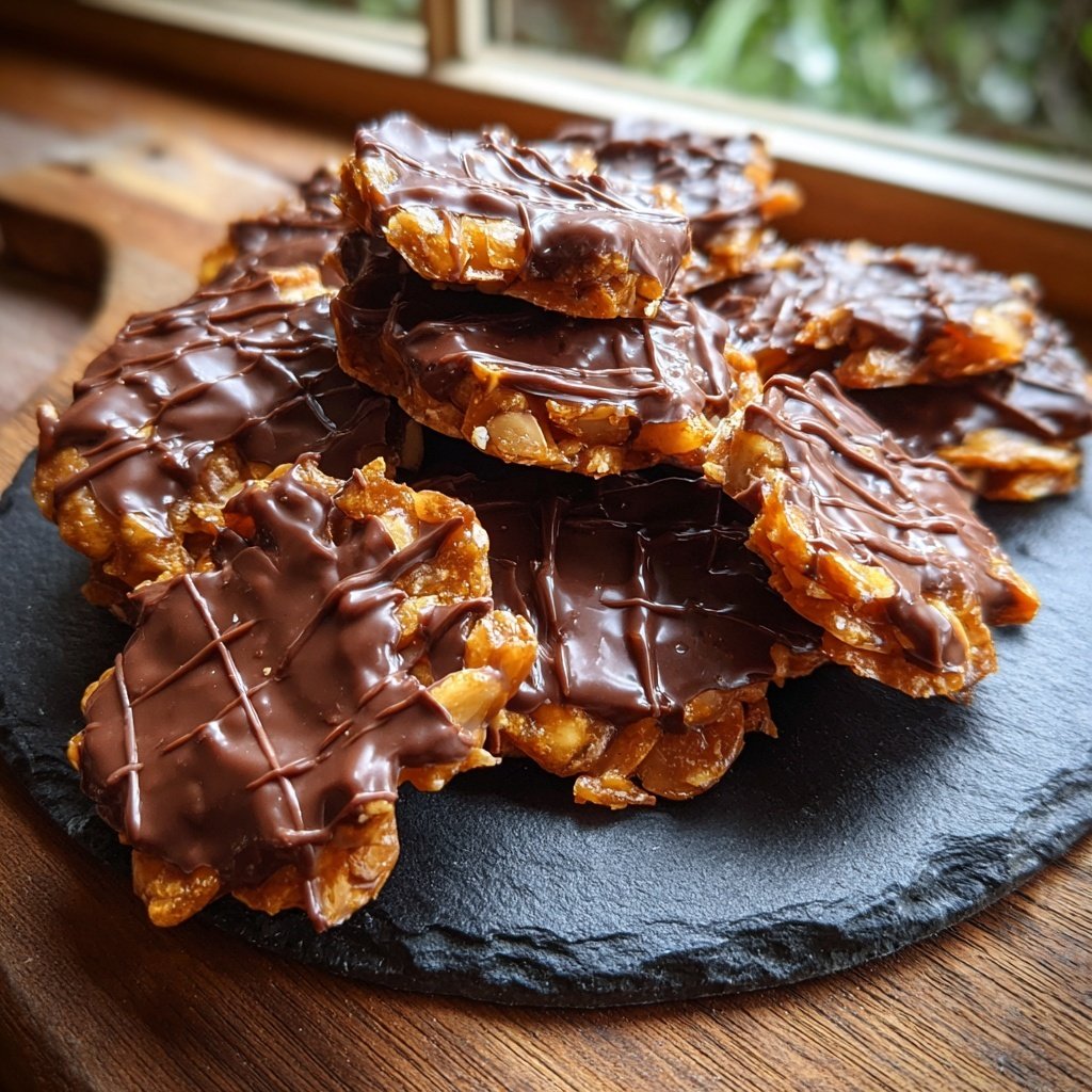 Knusprige Schoko-Gebrannte Mandeln
