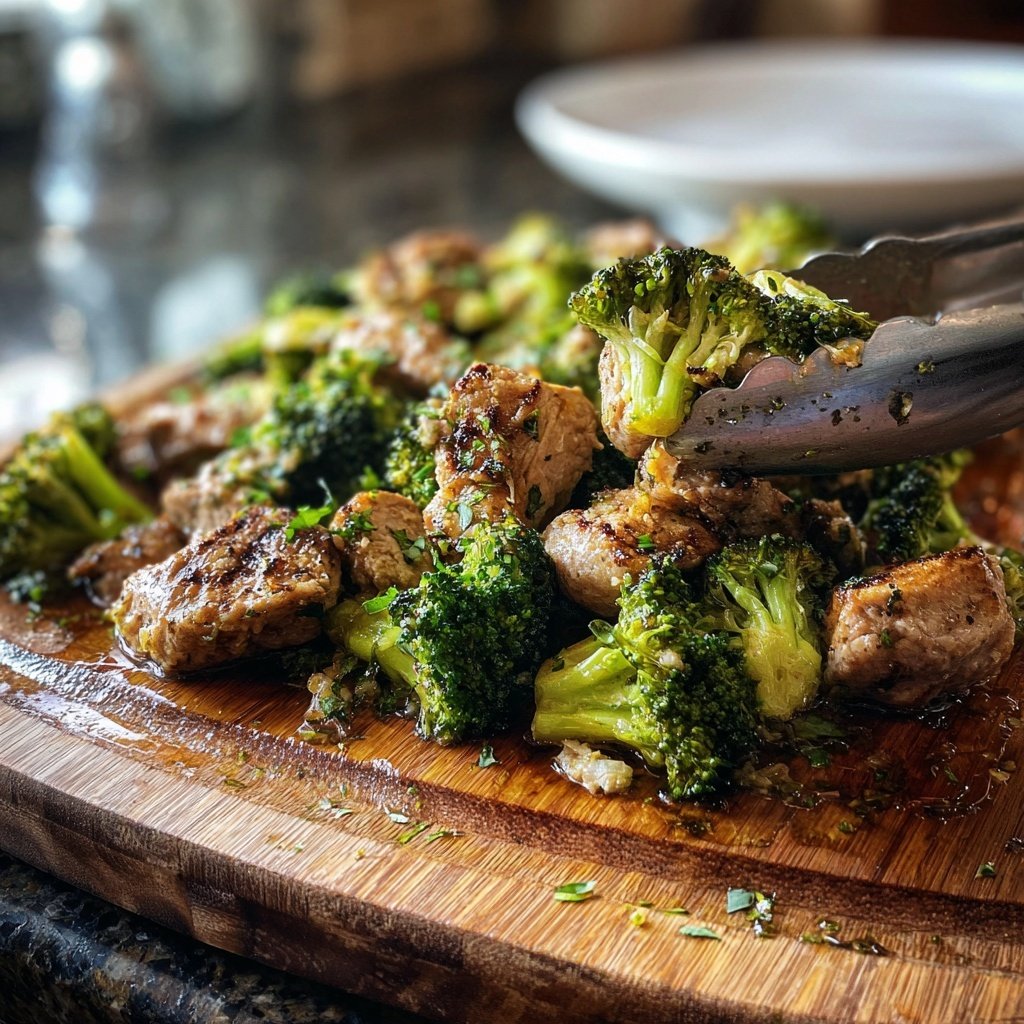 Lemon Garlic Turkey & Broccoli