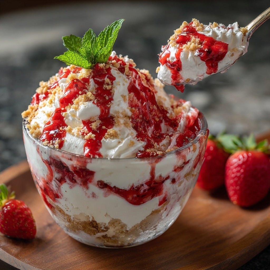 Erdbeerkuchen Fluff Dessert