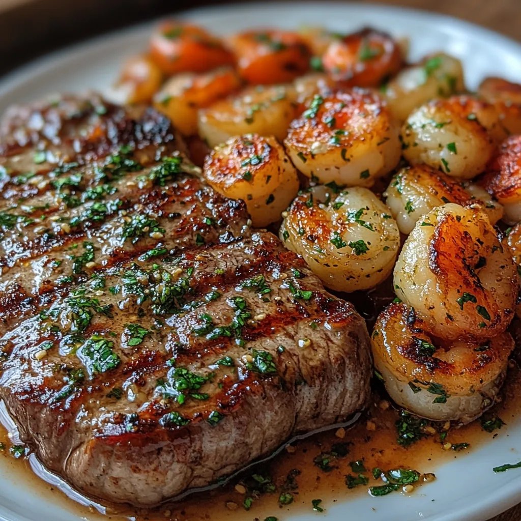 Ribeye-Steak mit Knoblauchbutter und Garnelen: Ein Unglaubliches Ultimatives Rezept