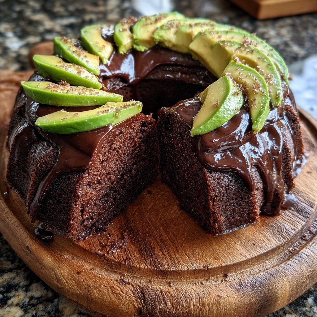 Schokoladen-Avocado Kuchen