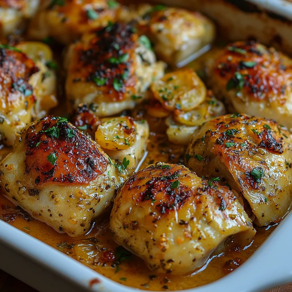 Gebackenes Zitronen-Butter-Hähnchen: Ein Unglaubliches Ultimatives Rezept für 4 Personen