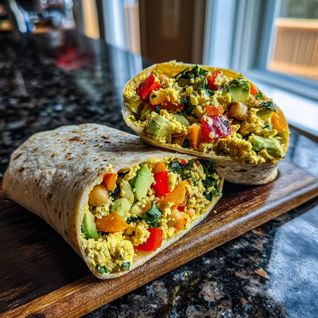 Zesty Chickpea Salad Wraps