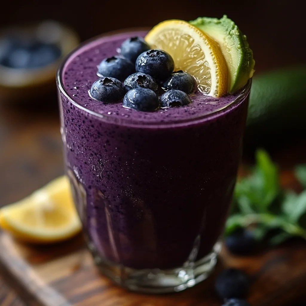 Zitronen-Blaubeer-Avocado-Smoothie: Ein Unglaubliches Ultimatives Rezept für 5 Schritte