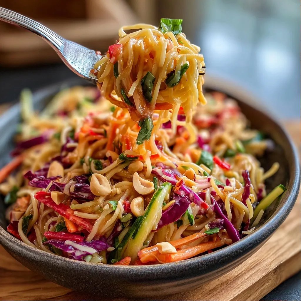 Asiatischer Nudelsalat Erdnuss