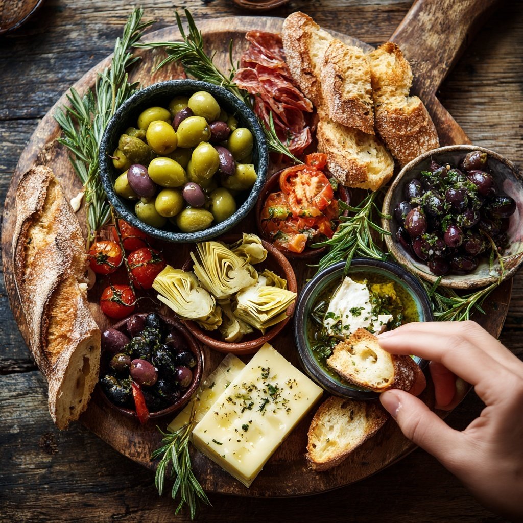 Fingerfood Platten mit Antipasti Auswahl
