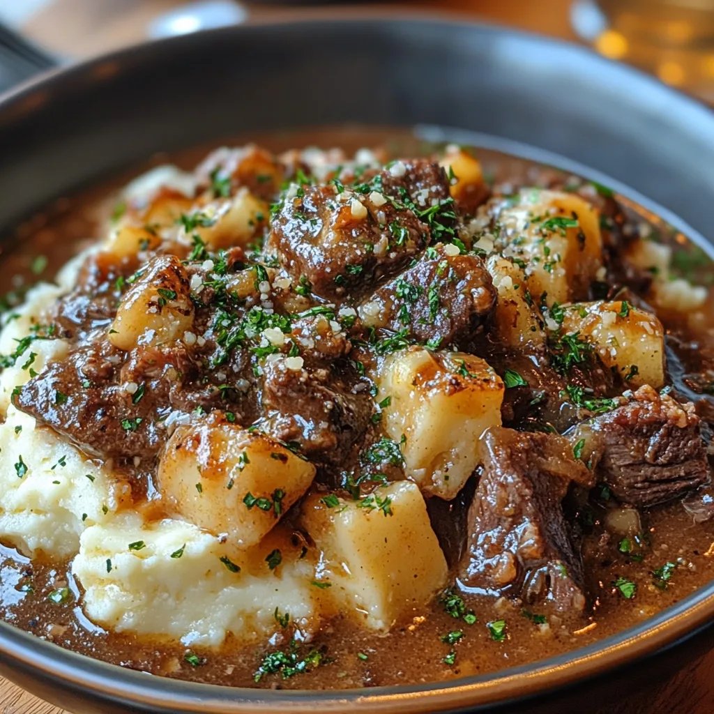 Rinderkurzrippen-Ragout mit Parmesan-Kartoffelpüree: Ein Unglaubliches Ultimatives Rezept