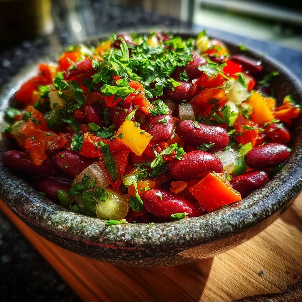 Paprika Bohnen Salat