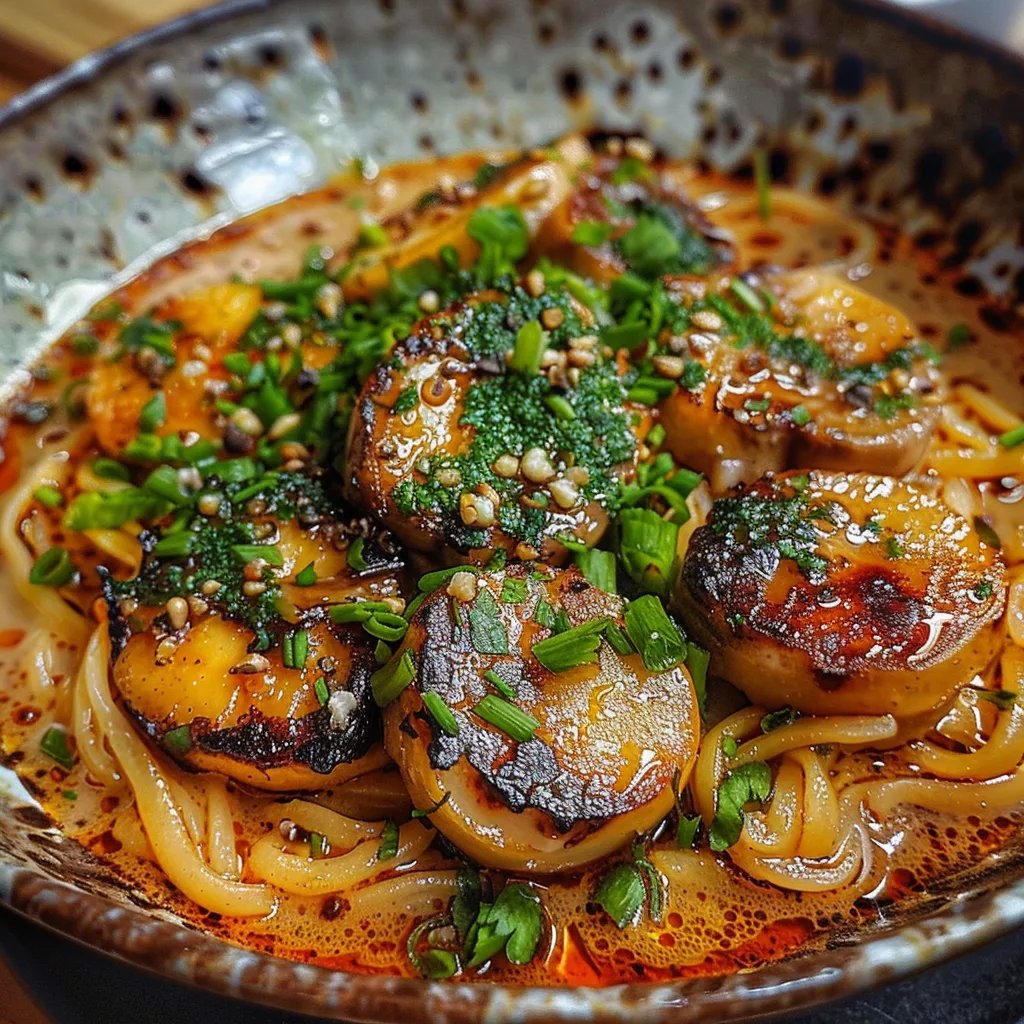 Köstliche cremige Knoblauch