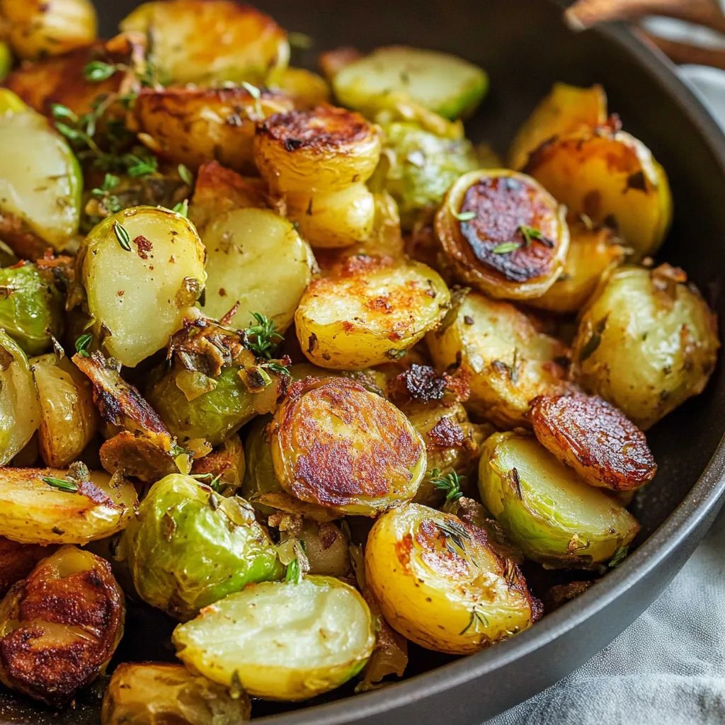 Rosenkohl-Kartoffel-Pfanne
