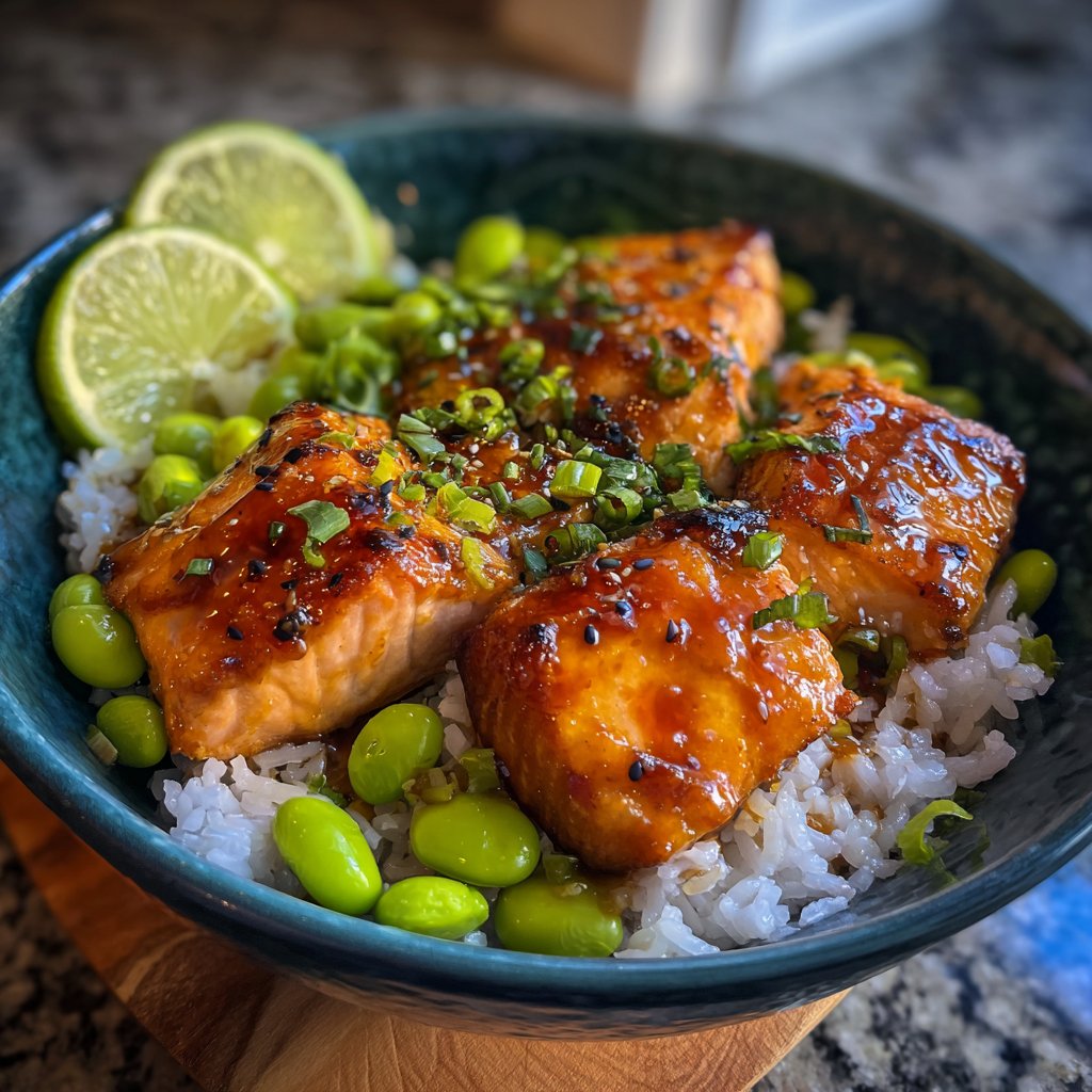 Teriyaki Glazed Salmon Bowl
