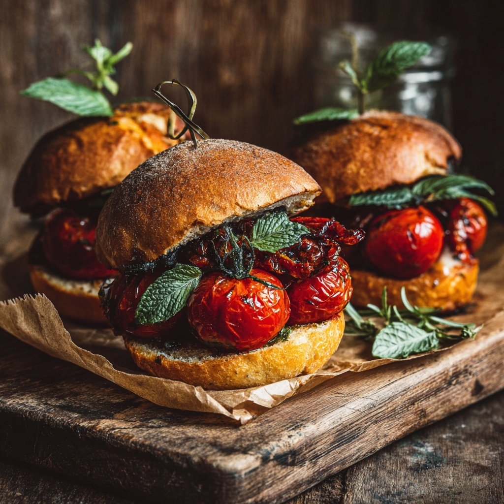 Geröstete Tomaten Mojito Sliders
