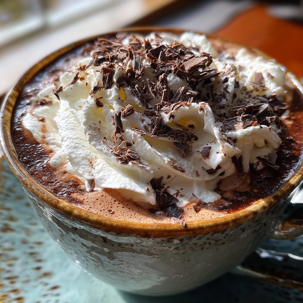 Dicke italienische Bailey’s-heiße Schokolade