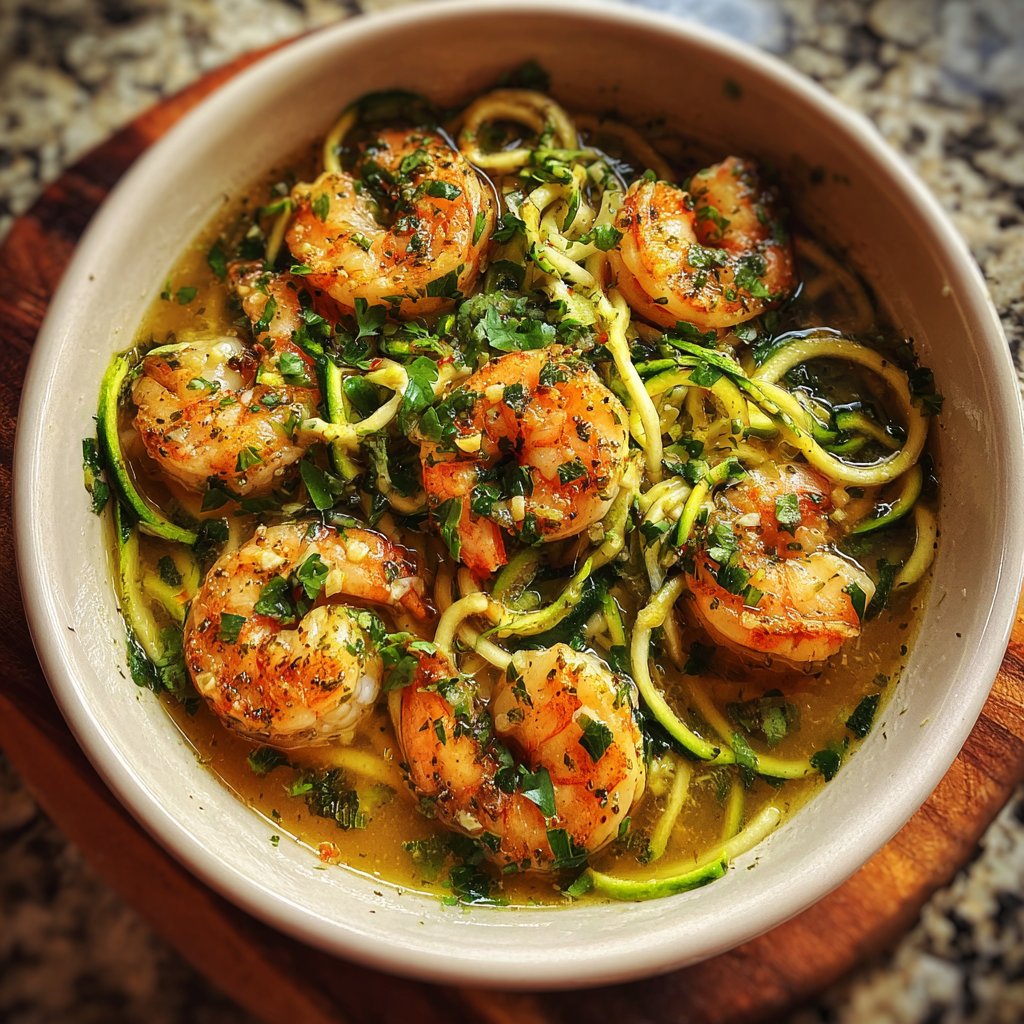 Shrimp Scampi mit Zoodles