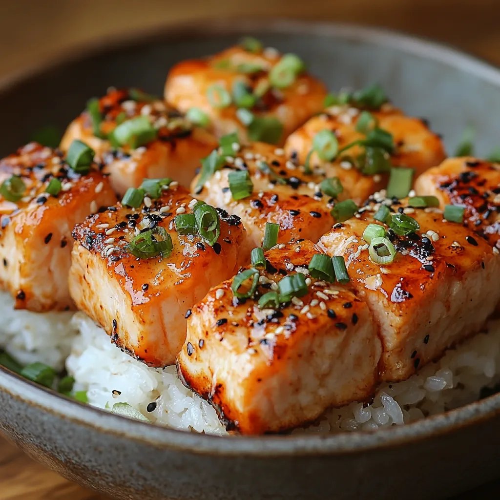 <p>Knuspriger Reis mit scharfem Lachs aus der Heißluftfritteuse: Ein unglaubliches, ultimatives Rezept</p>