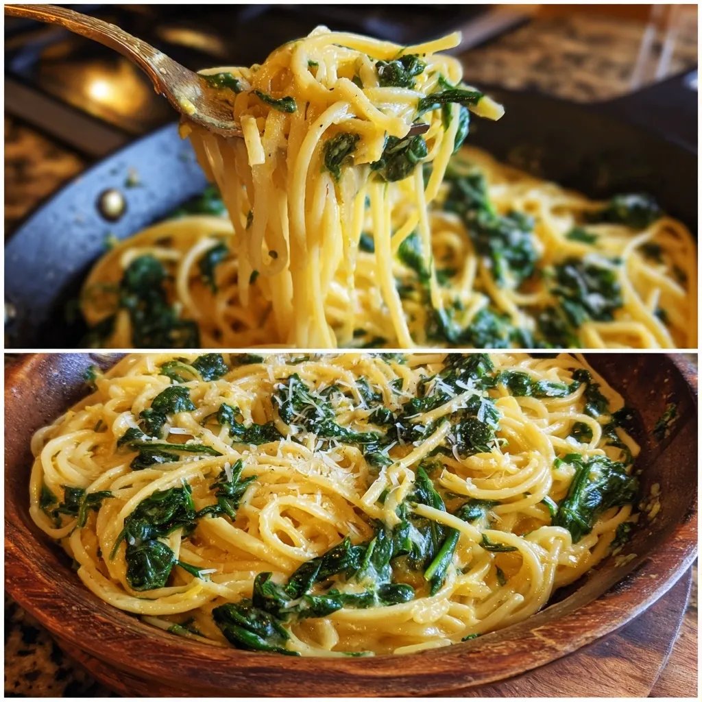 One Pot Pasta Spinat