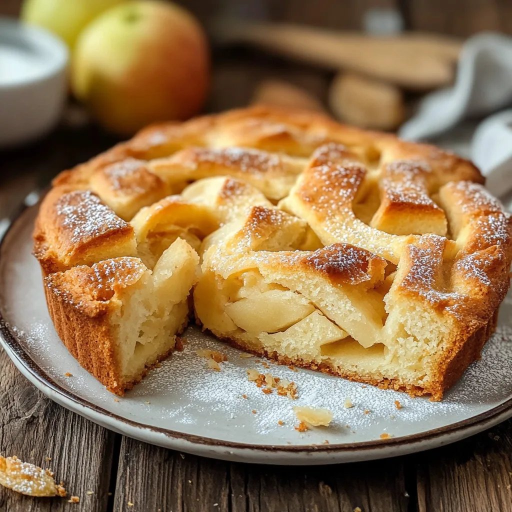 Versunkener Apfelkuchen vom Blech
