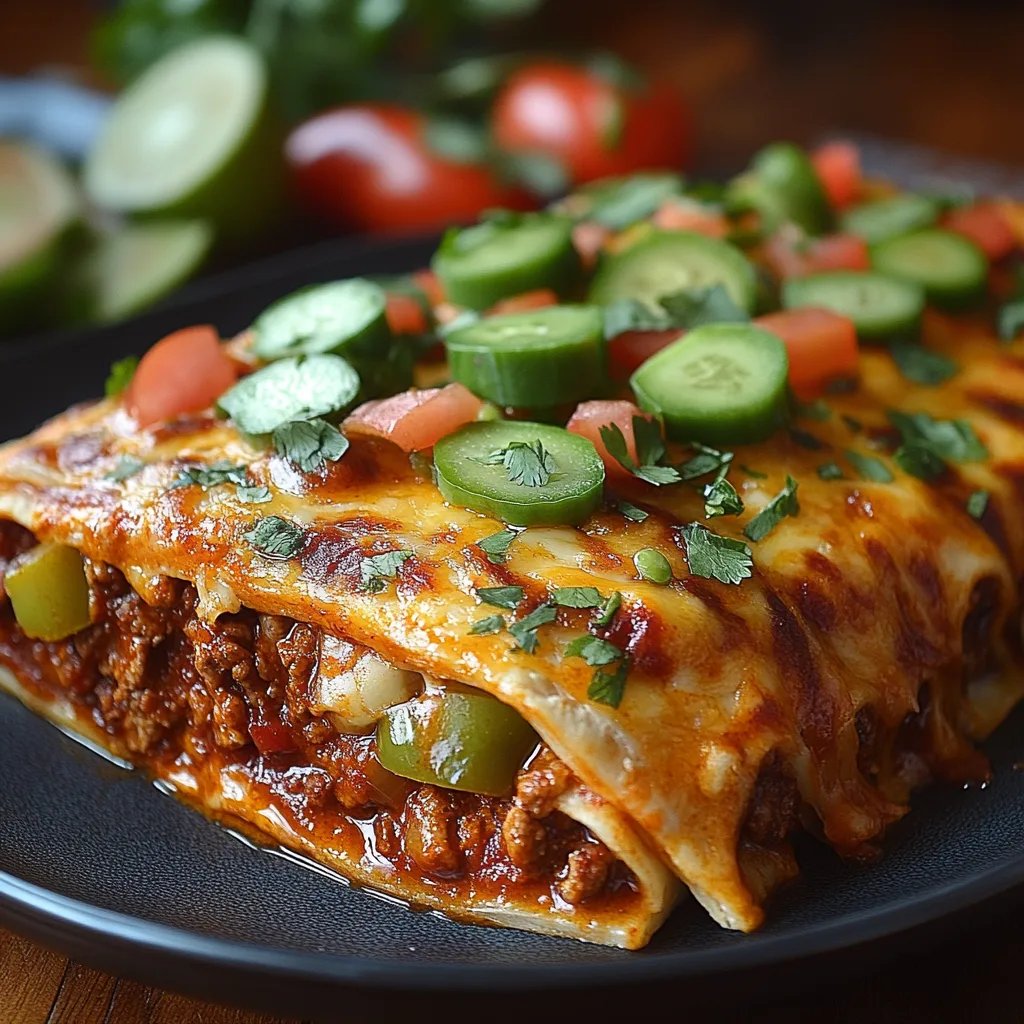 Einfache Käse-Rinderhack-Enchiladas: Ein Unglaubliches Ultimatives Rezept für 6 Personen