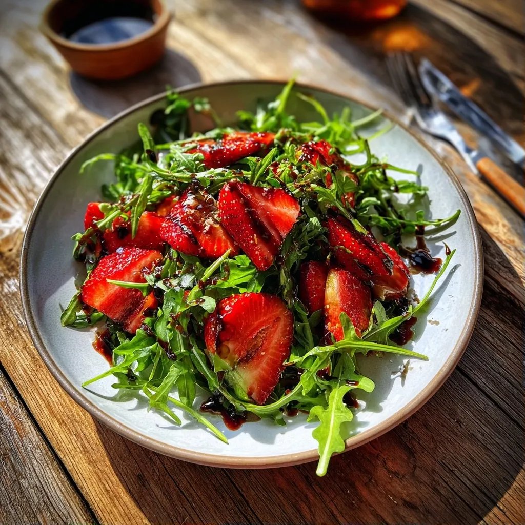 Rucola Erdbeer Salat