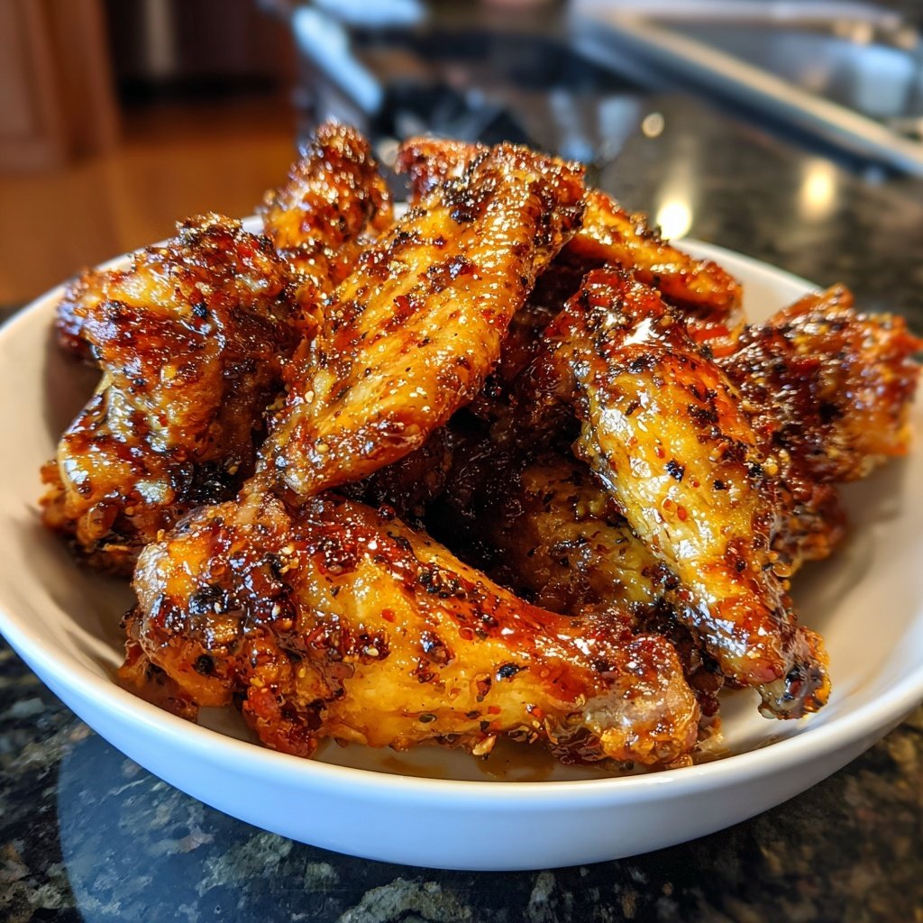 Bonchon Soja Knoblauch Hühnerflügel