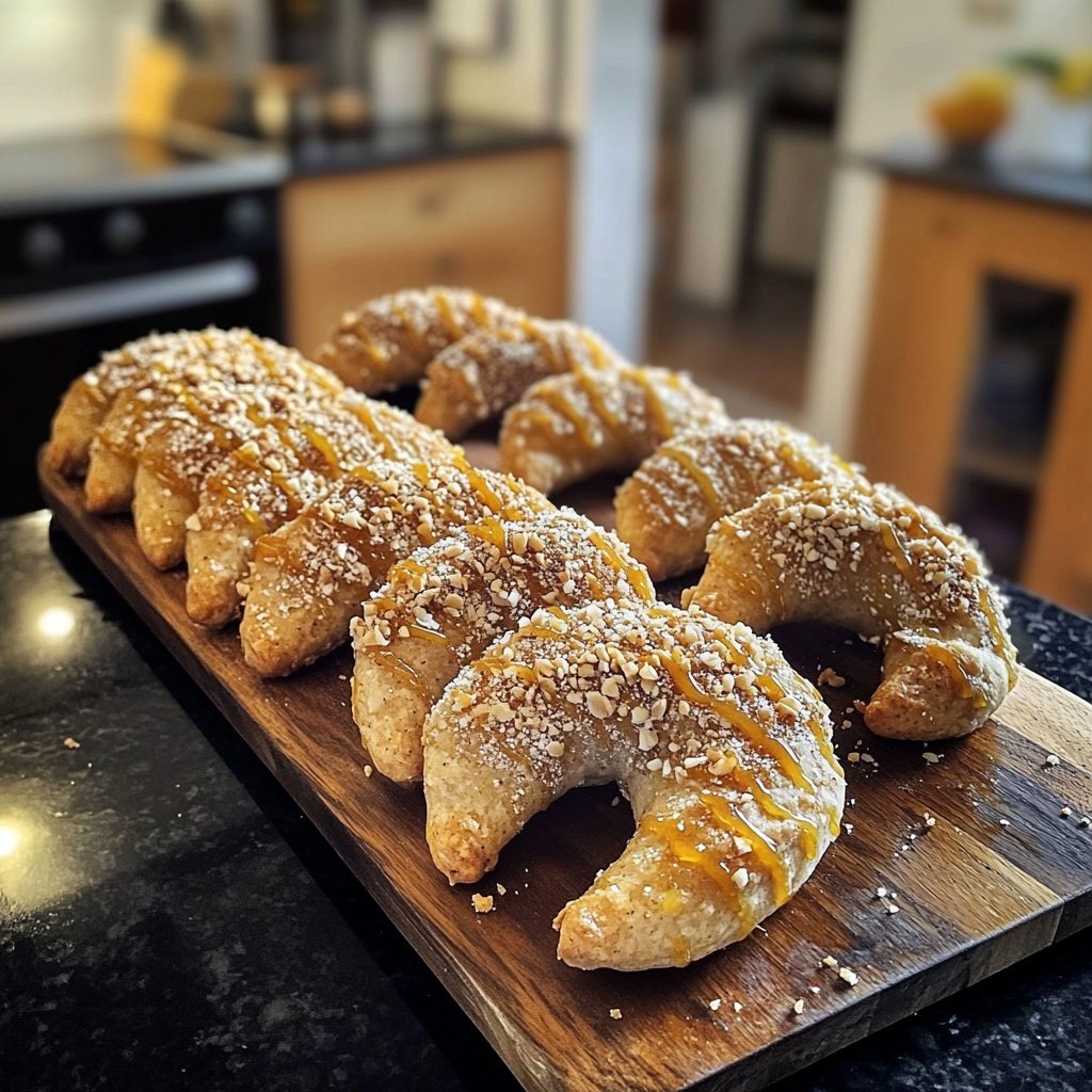 Vegane Kürbiskern-Kipferl mit Kürbiskernöl