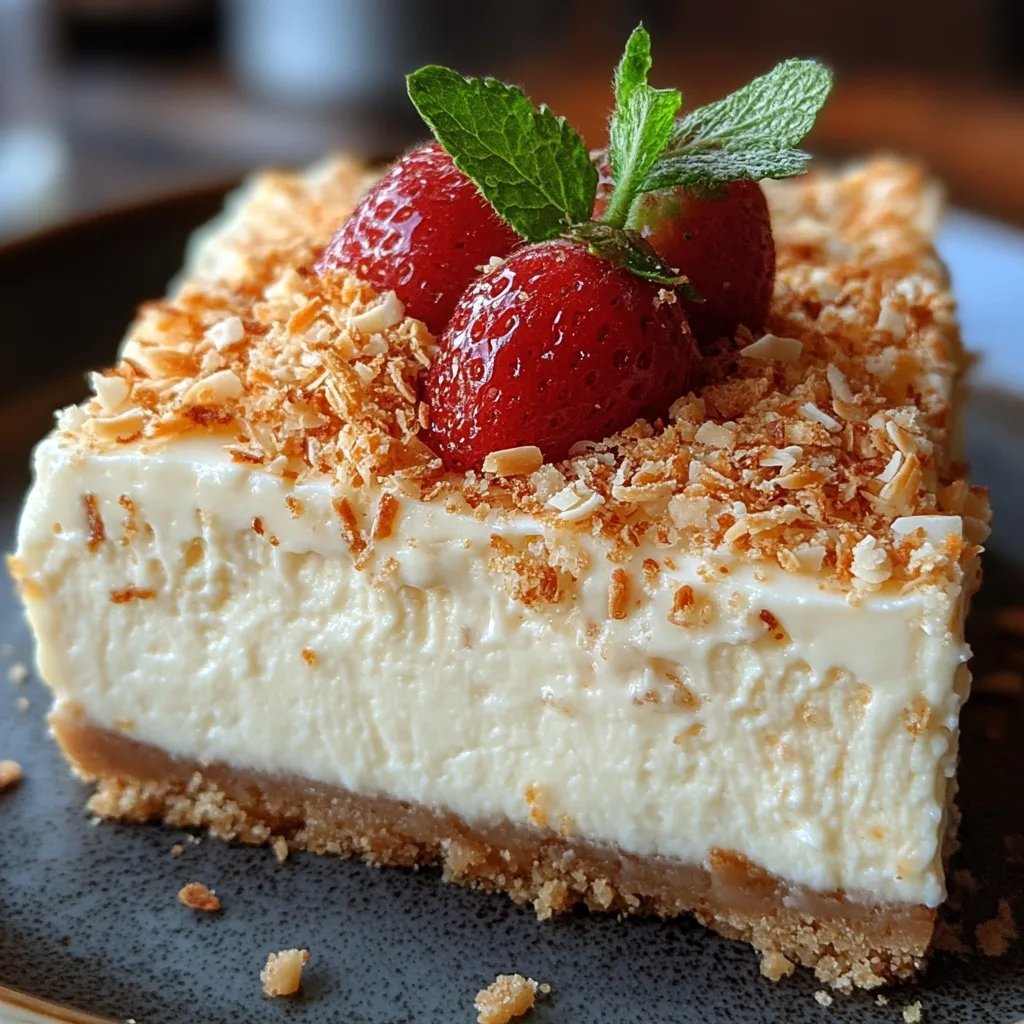 Keto-Kokosnuss-Käsekuchen: Ein Unglaubliches Ultimatives Rezept für 8 Portionen