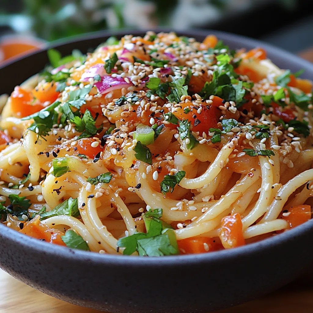 Würziger thailändischer Spaghetti-Salat: Ein unglaubliches ultimativer Genuss für alle Sinne