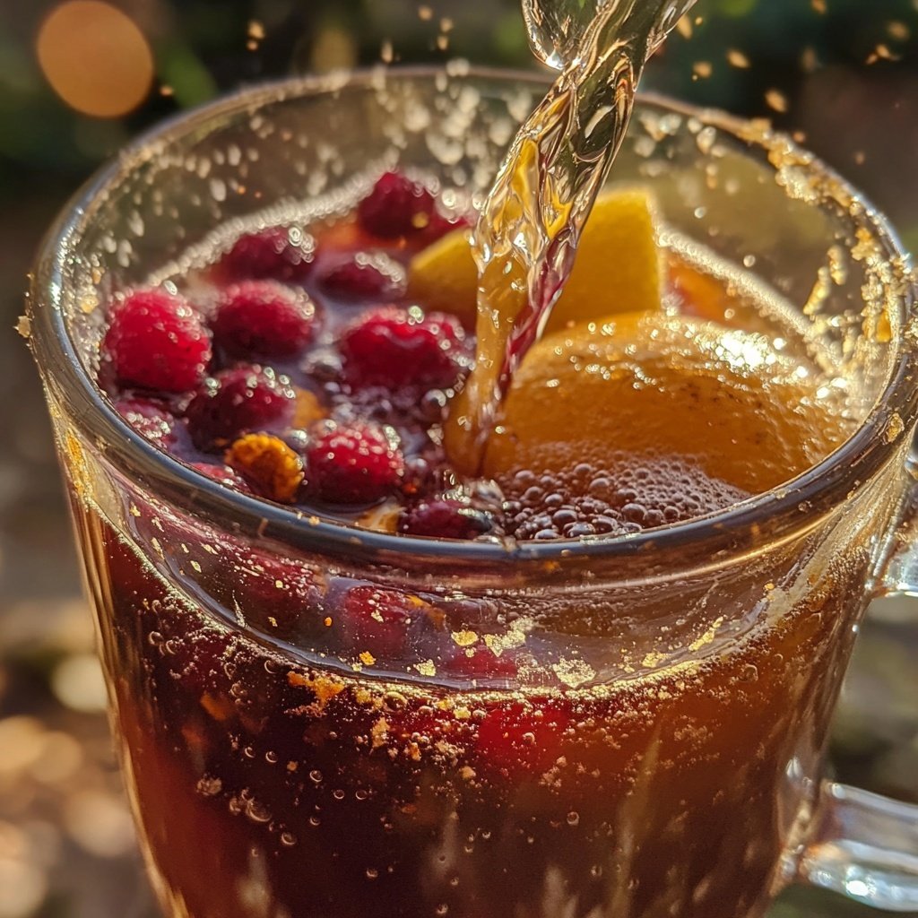 Beeriger Weihnachtsbeeren-Punsch