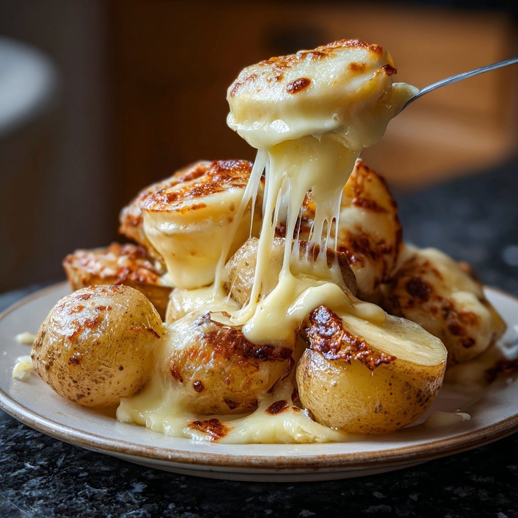 Klassisches Raclette mit Kartoffeln