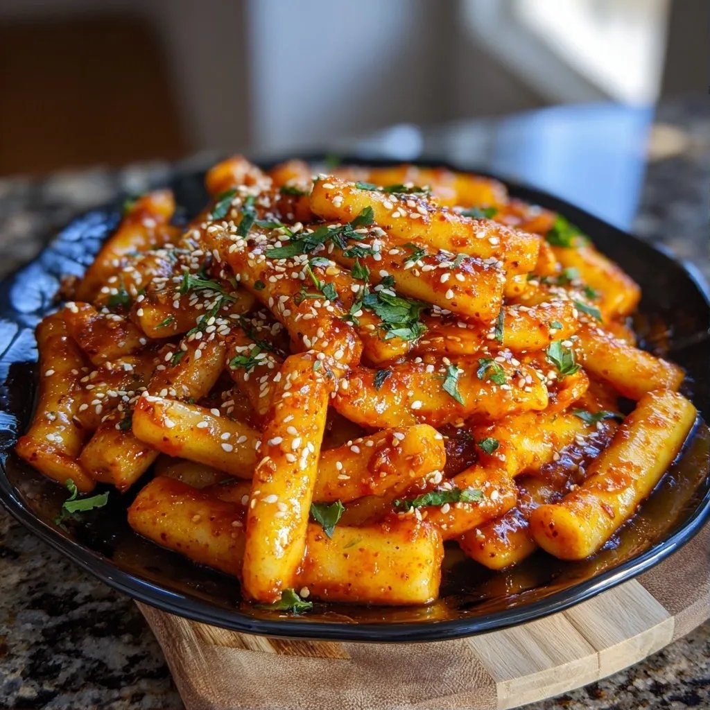 Tteokbokki Scharfe Reiskuchen
