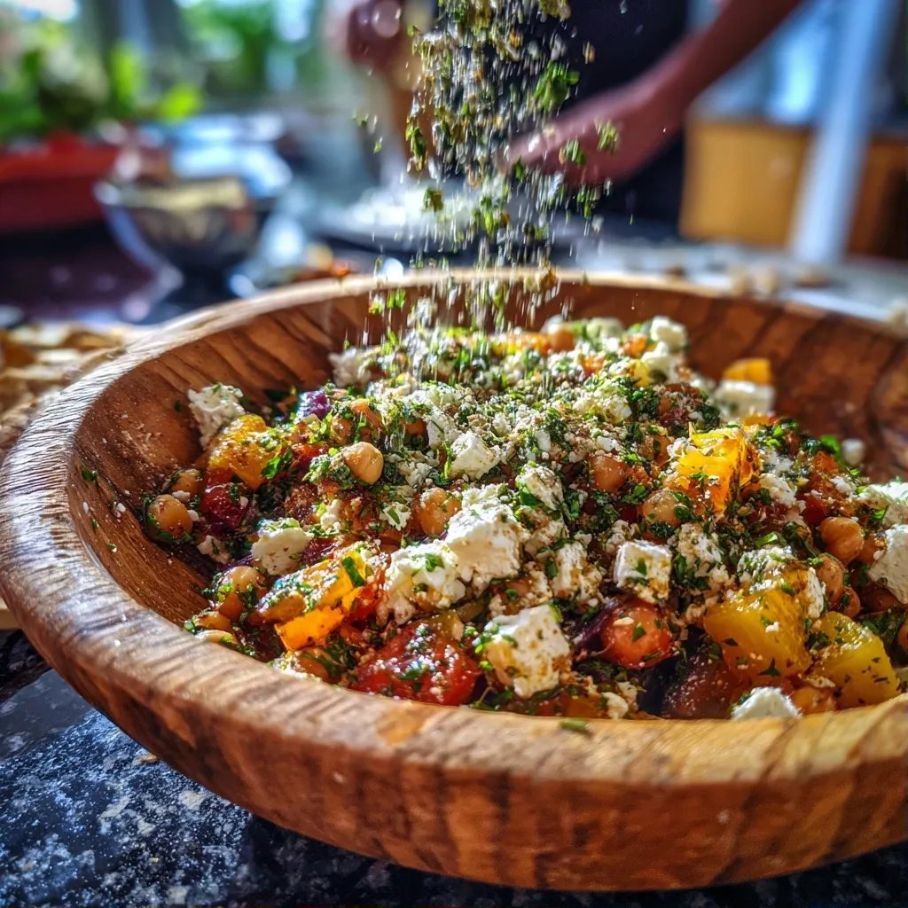 Kichererbsen-Feta-Salat