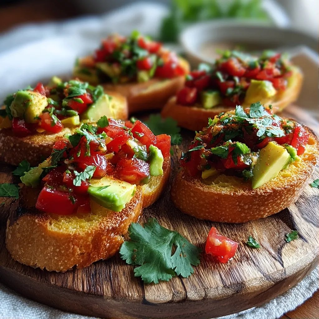 Crostini Avocado Salsa