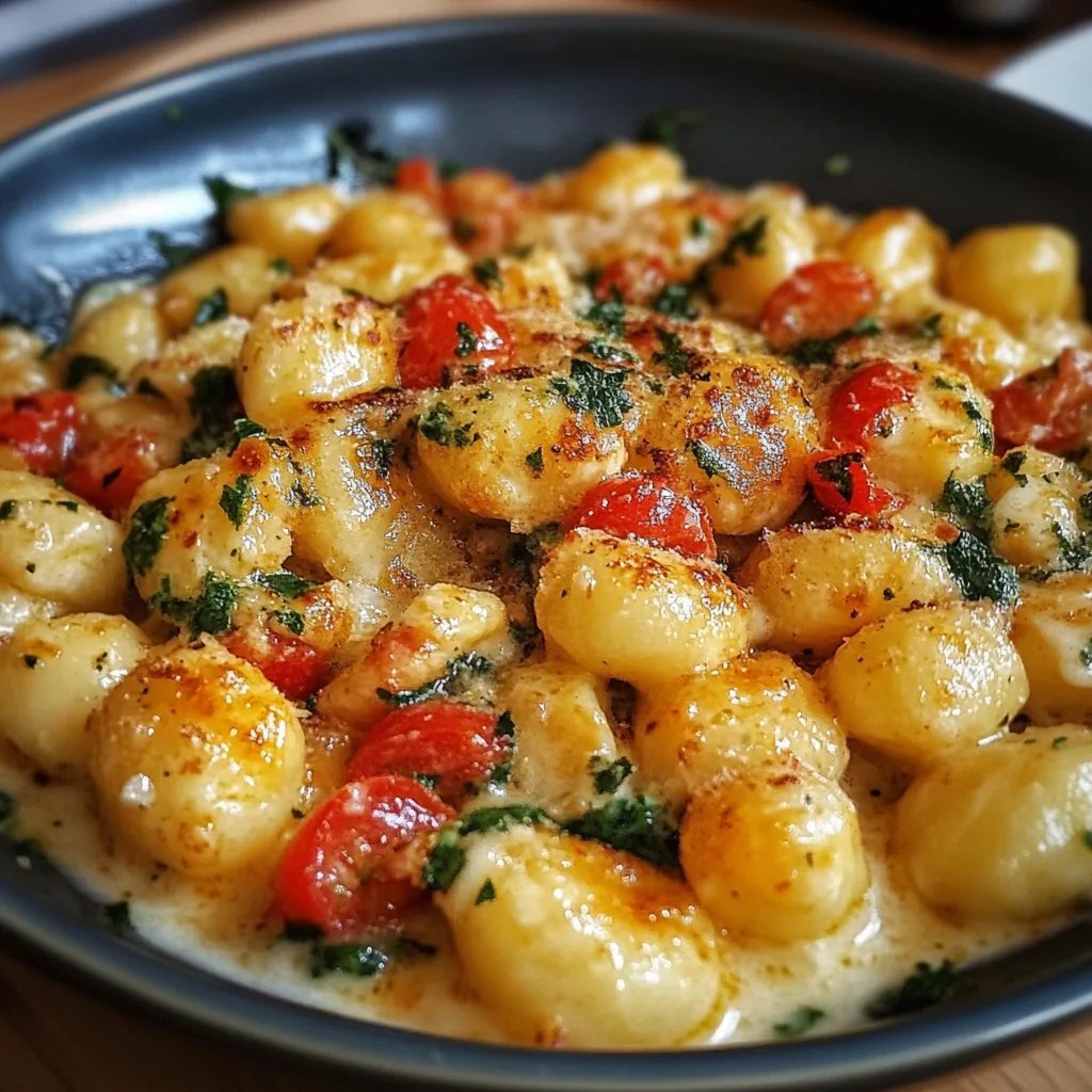 Cremige Gnocchi-Pfanne mit Gemüse